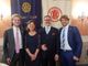 Alberto Gai presidente del Rotaract Club di Asti ila presidente Paola Mogliotti, il relatore Marco Yeullaz e il Rappresentante Distrettuale Rotaract Federico Maria Bobbio.