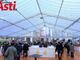 La tensostruttura che ospiterà la Fiera del Tartufo di Asti (scatto, come i successivi a fine articolo, realizzati da Merfephoto - Efrem Zanchettin)