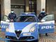 Pattuglia della Squadra Volante di fronte alla Provincia di Asti
