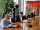 Il sindaco Rasero e il presidente Lanfranco ritratti nel corso della conferenza stampa in Provincia (Ph. Efrem Zanchettin - MerfePhoto)