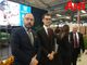 Sindaco di Asti e presidente della Provincia ritratti nel corso di un evento organizzato dall'Unione Industriale nel novembre 2019