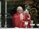 Monsignor Sodano ritratto durante una celebrazione religiosa (foto ANSA)