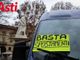 Nell'immagine (ph. Merfephoto - Efrem Zanchettin), d'archivio, uno dei cartelli di protesta contro l'unificazione delle zone di mercato