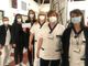Il sindaco Anna Macchia con alcune operatrici dell'equipe vaccinazioni