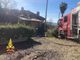 Incendio tetto in una villetta di località Mombarone