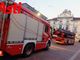 Curiosità per la presenza di mezzi dei vigili del fuoco in piazza San Secondo
