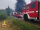 Santo Stefano Belbo: prende fuoco un deposito attrezzi. Intervengono i Vigili del Fuoco di Asti e Canelli