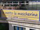 &quot;Io metto la mascherina&quot;: l'Artom di Asti invita alla prevenzione con uno striscione sulla facciata della scuola