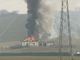 Incendio tetto cascina a Calamandrana