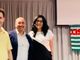 Nella foto, da sinistra: Federico De Martino, Carlo Cervi e Paola Usai