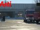 Mezzi dei vigili del fuoco nel parcheggio del &quot;Nuovo Borgo&quot;