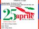 La locandina con il programma per il 25 aprile, festa di Liberazione