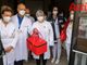 Asti, casa di riposo, arrivo del vaccino, ricevuto da medici e sanitari per le prime dosi