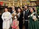Omar Pedrini con la moglie, a Rocchetta, nel giorno del battesimo del figlio (MerfePhoto)