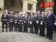 L'assessore Bona e il comandante Saracco con i nuovi vigili