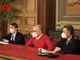 Il sindaco Maurizio Rasero e l'assessore Marco Bona in una immagine d'archivio insieme al comandante della Polizia Municipale Riccardo Saracco