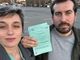 Vittoria Briccarello e Mauro Bosia, consiglieri comunali di &quot;Uniti si può&quot;, con la multa