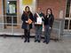 Nella foto, da sinistra, la direttrice di filiale di Asti, Concettina Restuccia; il sindaco di Castagnole delle Lanze, Calogero Mancuso e l’assessore Maria Grazia Rosso