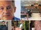 Collage fotografico di fatti e persone relativi l'omicidio Amoretti
