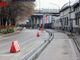 Un tratto della pista ciclabile in corso di realizzazione