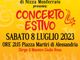 Il Corpo Bandistico Musicale di Nizza in esibizione stasera per il concerto estivo
