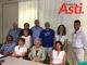 Un momento della conferenza stampa di oggi pomeriggio