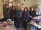 I restauratori Nicola di Aramengo nel laboratorio di Viscè: da sin Gian Luigi Nicola, Nicola Pisano, Viscè, Anna Rosa Nicola, Gianna Tognin.