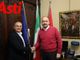 Il consigliere con delega ai Servizi Cimiteriali Piero Ferrero e il sindaco Rasero