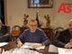 Il vescovo Prastaro con Michelino Musso e Dino Barberis