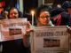 Un momento della fiaccolata organizzata in occasione della chiusura del Maina (merfephoto)
