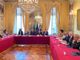 Il momento della firma