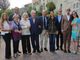 L'avvocato Della Valle ritratto con il consiglio direttivo del Rotary Club