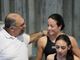 Giovanni Plaumbo presidente Astinuoto con Alice Franco in piscina