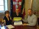 La dottoressa Dabbene, l'assessore Berzano e il sindaco Rasero ritratti con la locandina che annuncia le imminenti novità