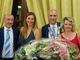 Nella foto, da sinistra: Paolo Pagliarino marito della PP Stefania Delsanto con il neo-presidente del Club Rotary Canelli-Nizza Monferrato Federico Braggio e la moglie Cinzia Braggio Soave.