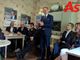 Alberto Cirio ritratto nel corso della presentazione astigiana della coalizione che ne sostiene la candidatura