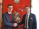 Il neo Segretario Generale (a destra) con il presidente della Provincia Paolo Lanfranco