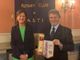 Nella foto il presidente Paola Mogliotti, con il dottor Angelo Ferrari al termine dell’incontro