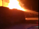 Le alte fiamme sviluppatesi a Portacomaro