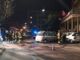 La foto, risalente alla sera del 25 febbraio, documenta l'intervento dei vigili del fuoco nel post incidente