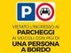 Il cartello che annuncia le nuove disposizioni attive da domani al Borgo e, più in generale, in tutti i supermercati cittadini