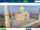 Una fotografia a 360° del monumentale Taj Mahal, tratta dal sito AirPiano