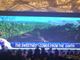 Un immagine della visita in Cina del sindaco Rasero, qui impegnato ad illustrare alla platea il nostro territorio