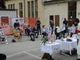 Celebrata la messa nel cortile della questura di Asti