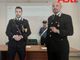 Il maresciallo Simeoni (a sinistra) con il capitano Alessandro Caprio, comandante della Compagnia Carabinieri di Canelli da cui dipende la Stazione di Castagnole delle Lanze