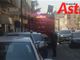 Intervento dei vigili del fuoco per denso fumo nel vano scala di un condominio di corso Alessandria