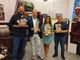 Da sx, Giovanni Barbero, Allegra Barbero, Davide Barbero e il Maestro Riccardo Guasco