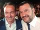 Cirio ritratto con Matteo Salvini, leader della Lega egemone di voti in Piemonte