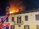 Incendio tetto di un cascinale a Cantarana: sul posto, da ore, i vigili del fuoco di Asti