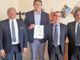 Pippione e Murgia con Alessandro Durando e il vice prefetto